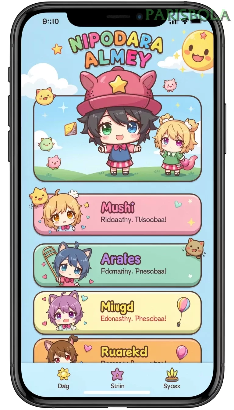 Cuplikan layar CEMARA77 — menu navigasi
