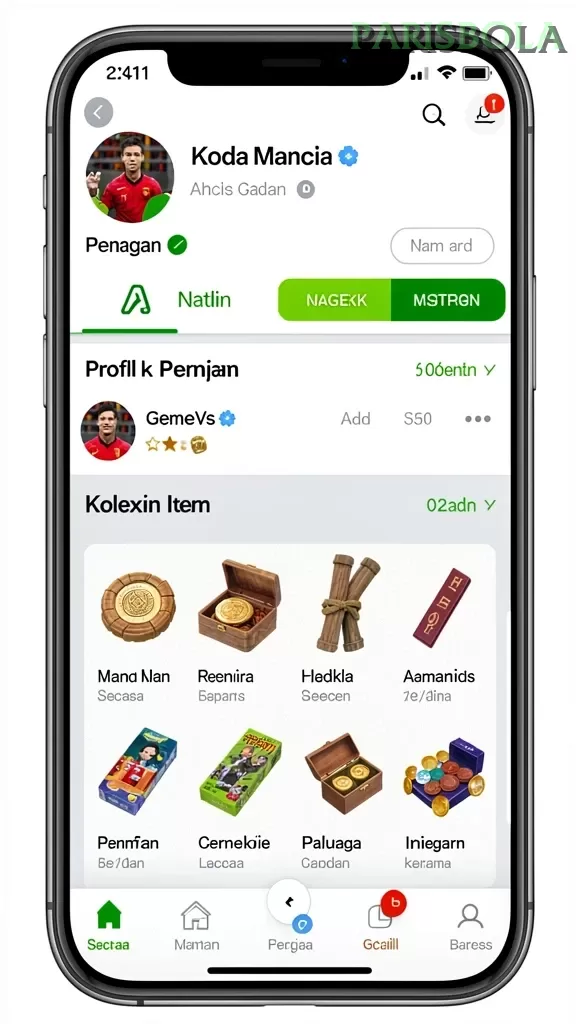 Cuplikan layar GEBYAR4D — pengaturan akun